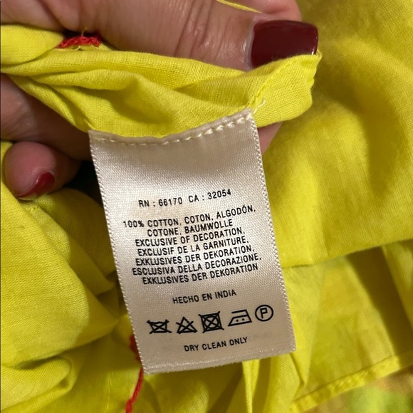 Leifsdottir For Anthropologie Strapless Cotton Sundress-size 12 - Picture 3 of 7